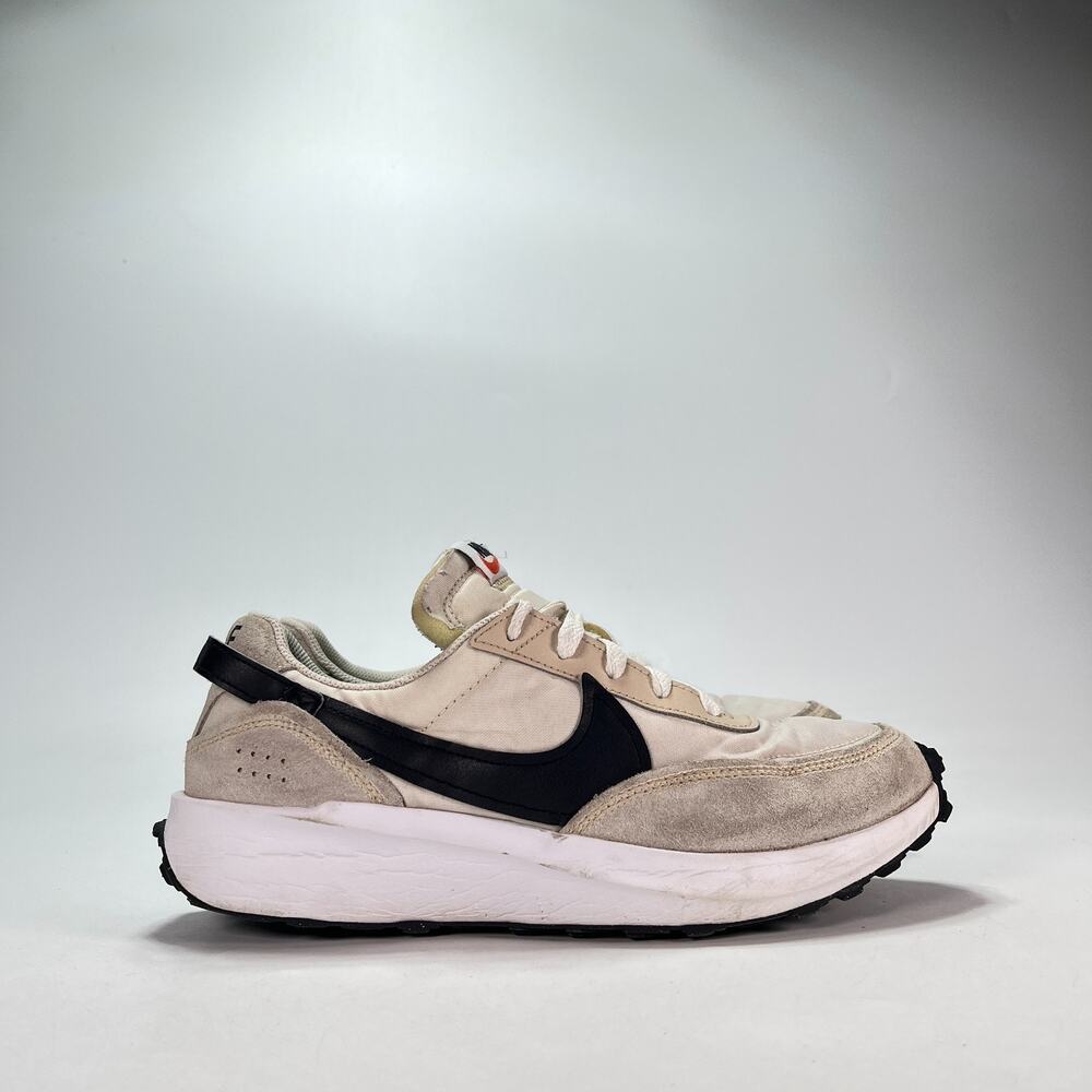 Nike Waffle Debut Sanddrift Black Phantom White Sneakers DH9523-102 Womens Sz 10